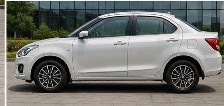 Swift Dzire sedan taxi side profile