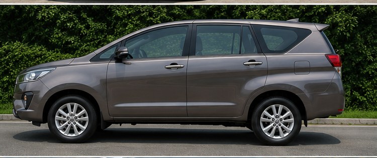 Toyota Innova Crysta taxi side profile