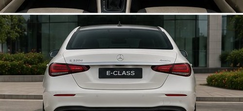 Mercedes E-Class rear view